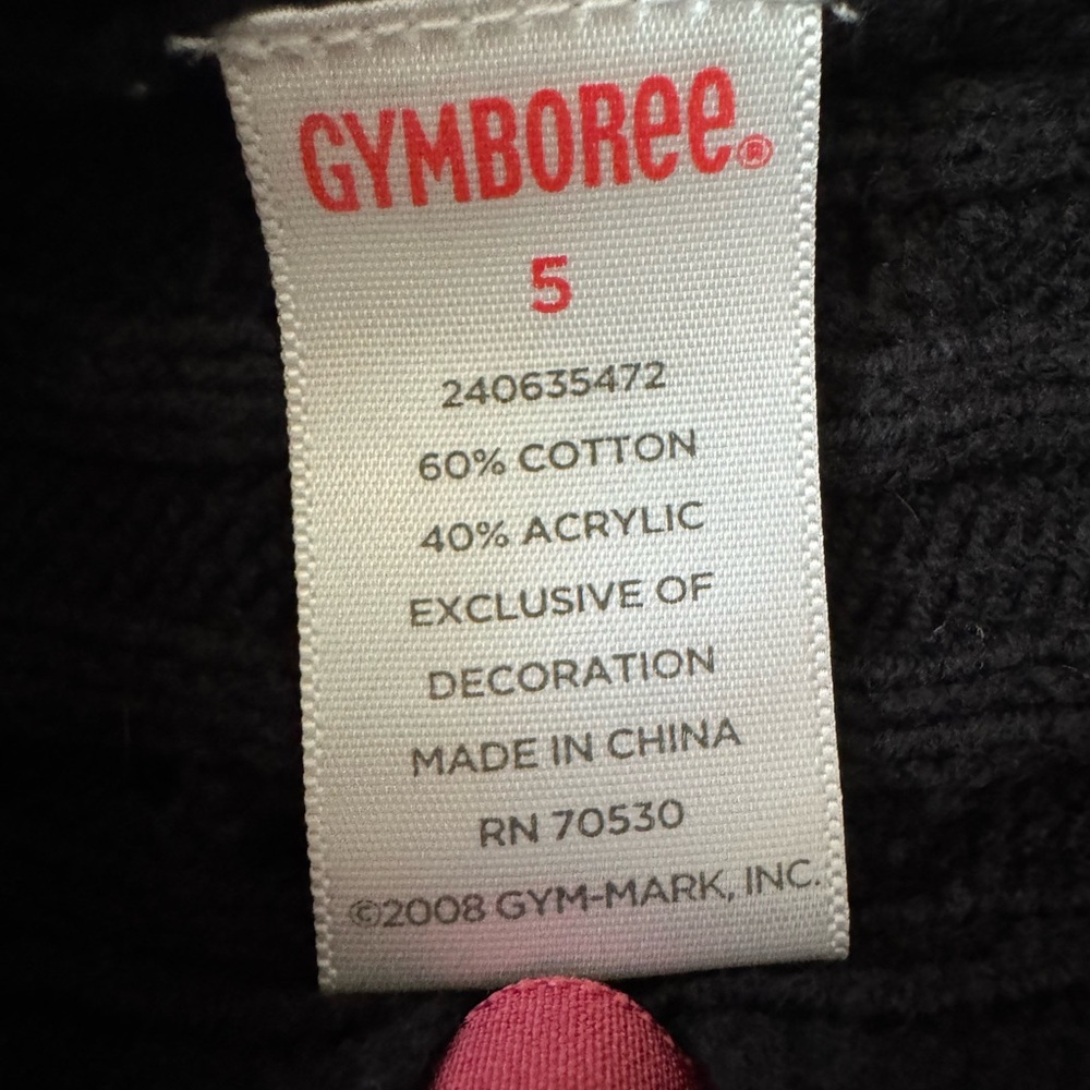 Gymboree Black Knit Dress with Red Accents - Picture 2 of 3